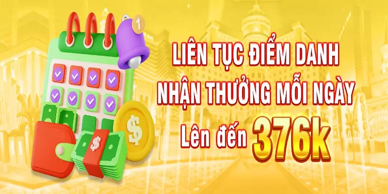 Phần quà điểm danh nhận đơn giản