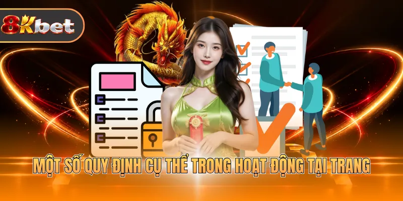 Một số quy định cụ thể trong hoạt động tại trang